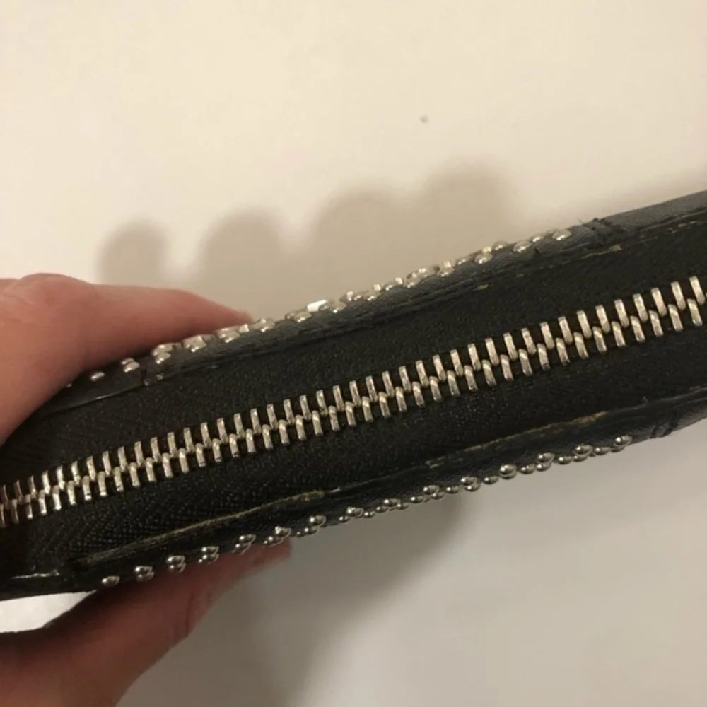 Michael kors black wristlet clutch micro studs